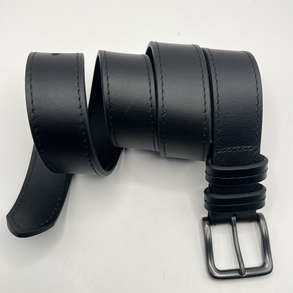 Wrangler Genuine Leather Belt 38/95 Black Classic Work Minimalist Closet Staple